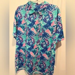 Simply Southern men’s Tropical Print Men's Shirt